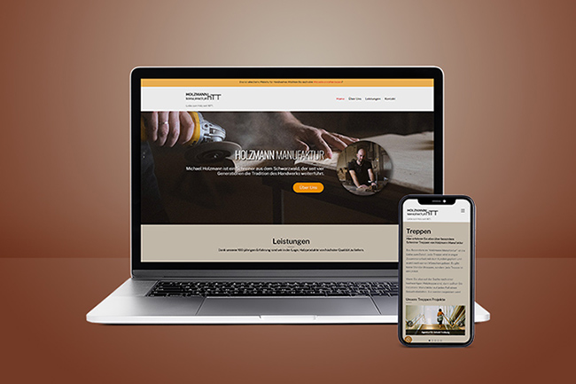 Holzmann Manufaktur neue Website