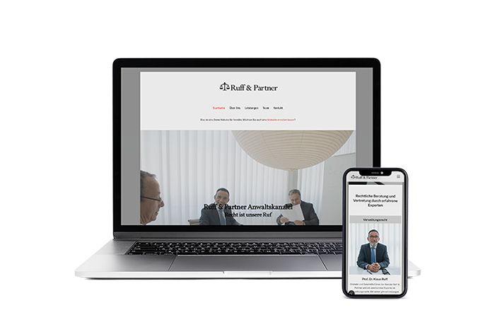 Website für Anwalt Demo
