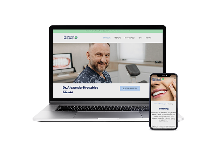 Website für Zahnarzt Demo