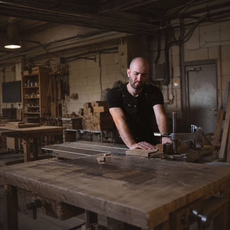 Michael bei der Arbeit